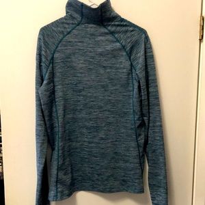 NWOT Under Armour teal mock turtleneck running shirt